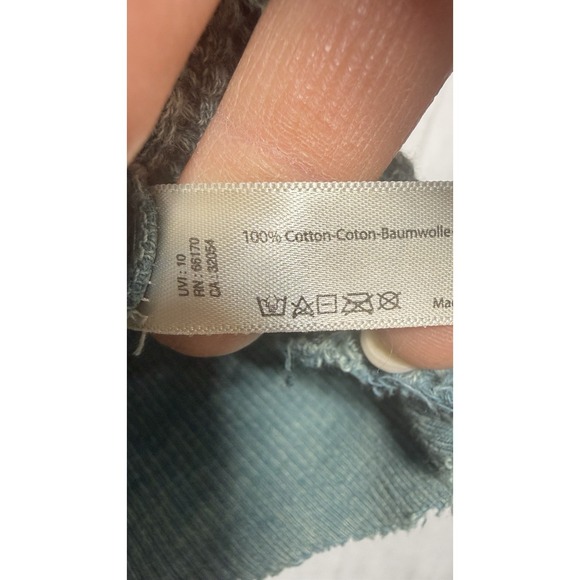 Free People FP One Ashton Zip Thermal Long Sleeve Relaxed Ribbed Blouse Top M - Picture 5 of 10